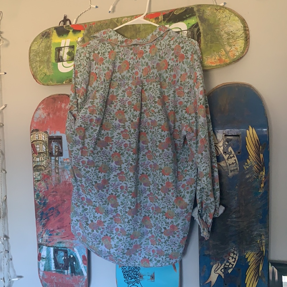 Vintage Gap Floral Pattern Button Down Shirt - image 5